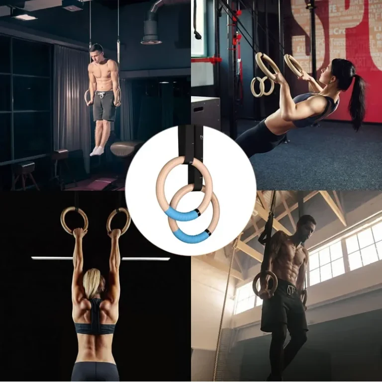 Anneaux CrossFit en bois extensibles