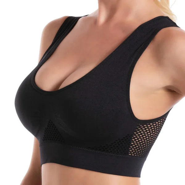 Brassière respirante de CrossFit noire