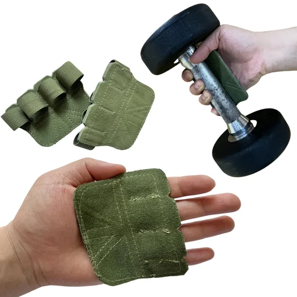 Maniques Crossfit vertes avec trous
