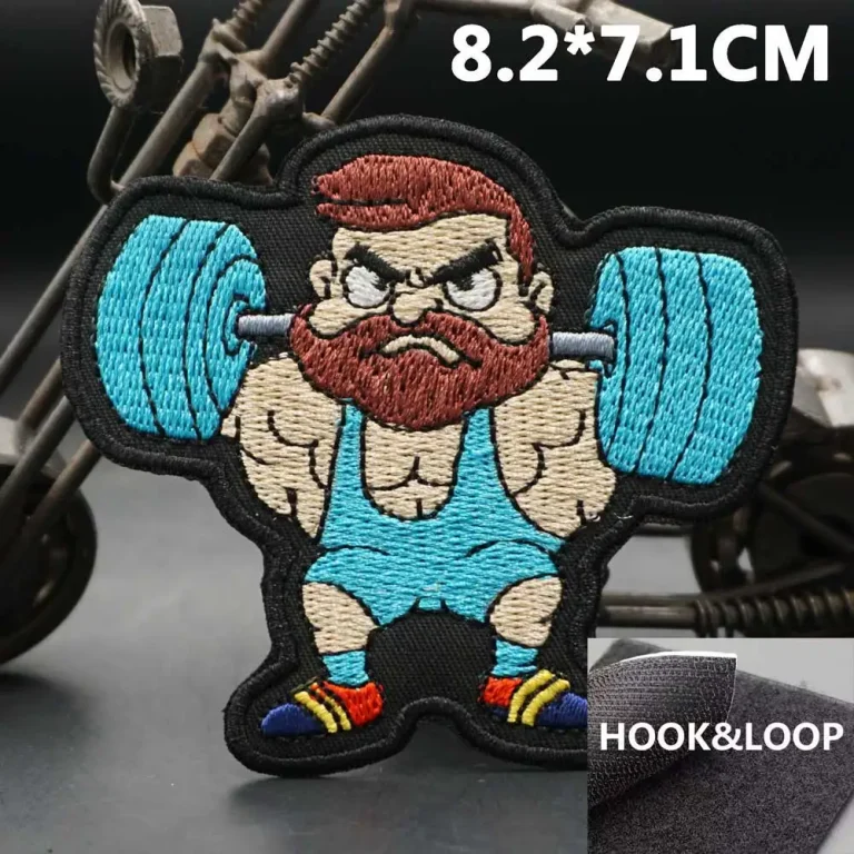 Patch CrossFit squat bleu