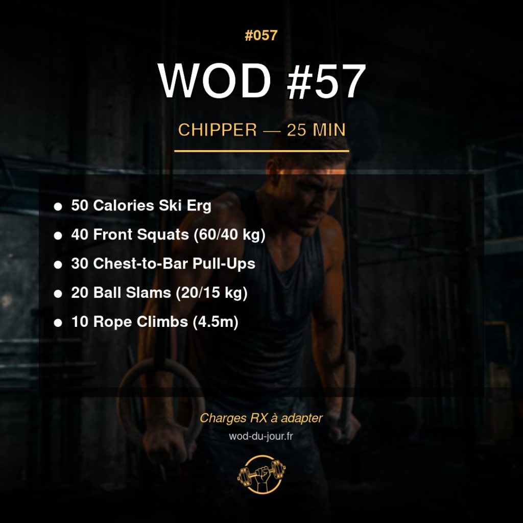 WOD #57 CrossFit — infographie