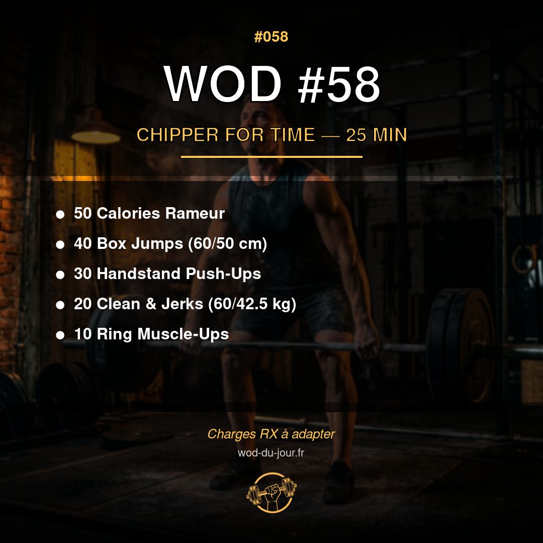 WOD #58 CrossFit — infographie