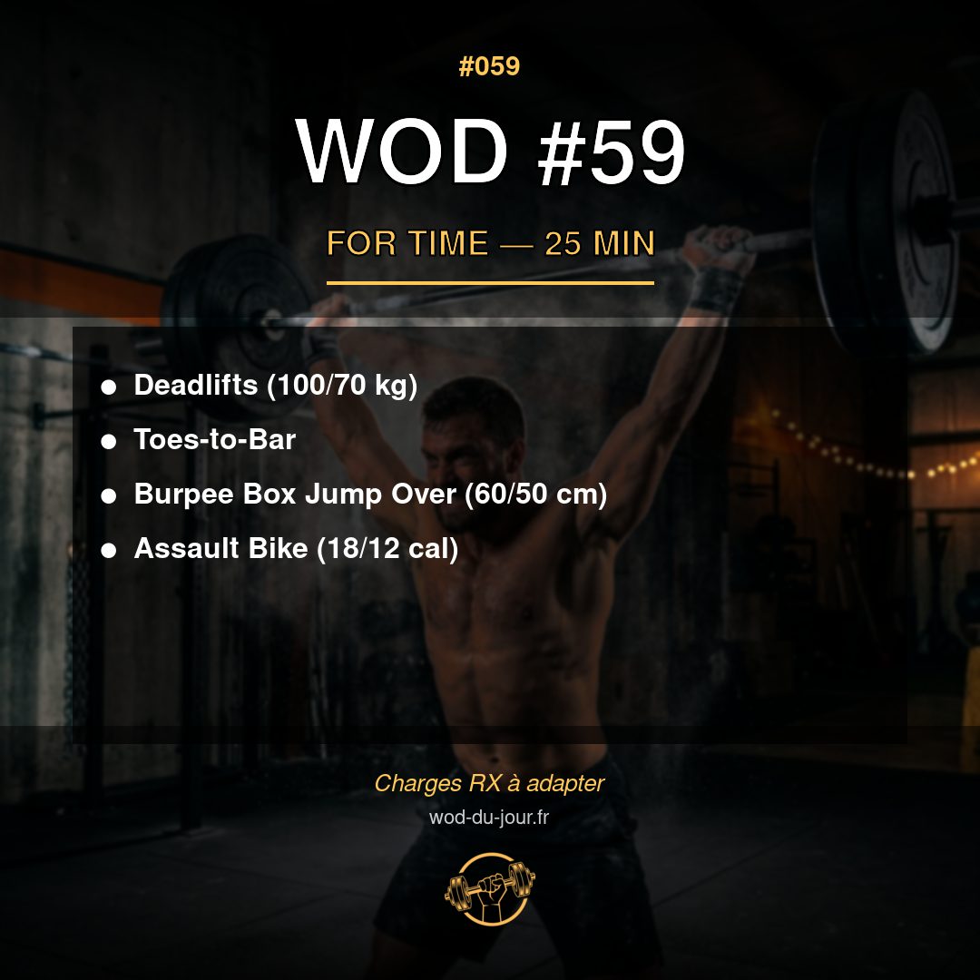 WOD #59 CrossFit — infographie
