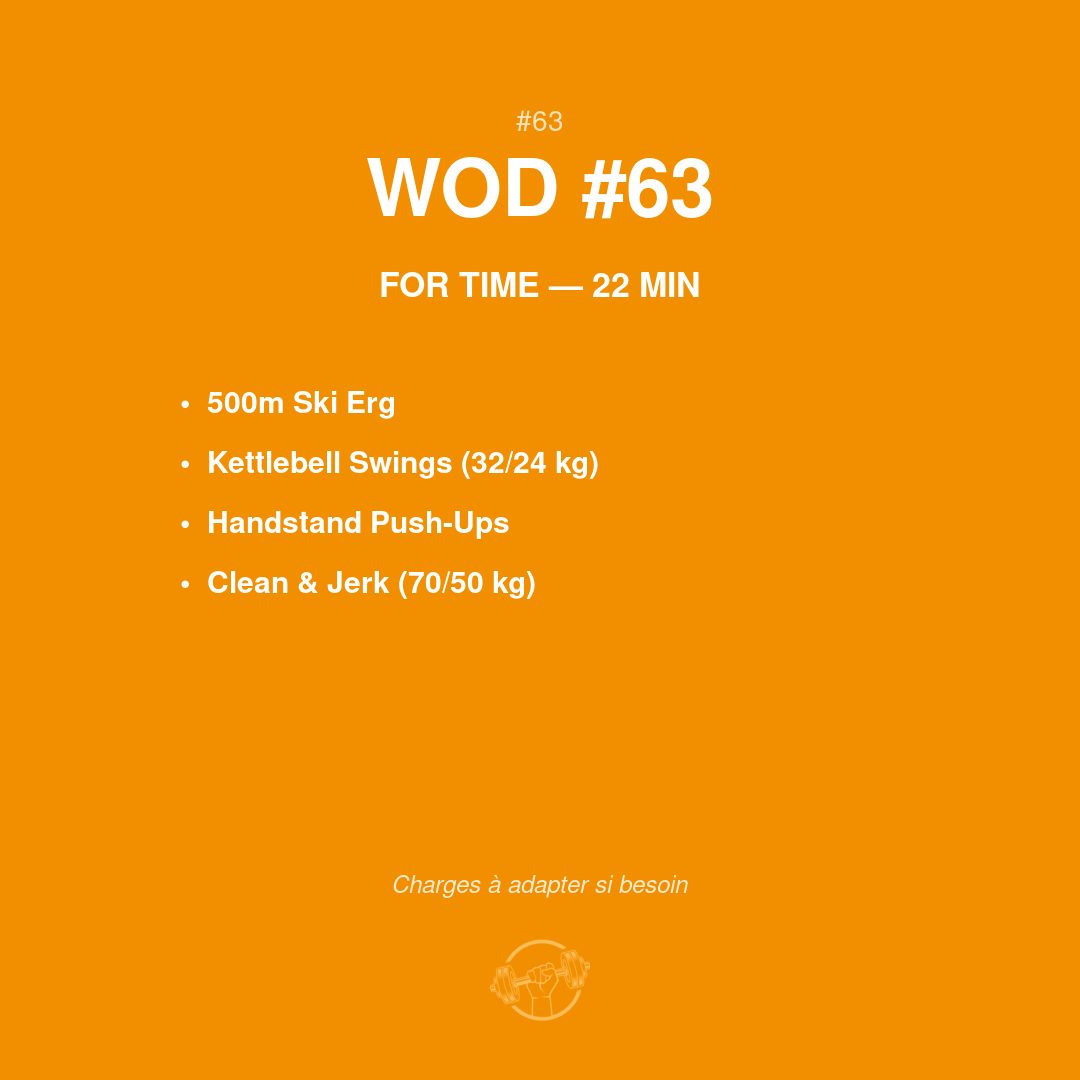 WOD #63 CrossFit — infographie