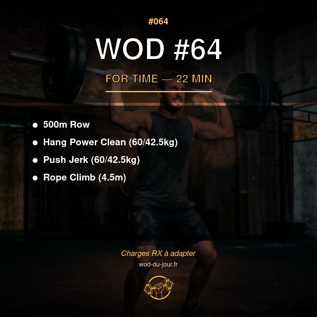 WOD #64 CrossFit — infographie