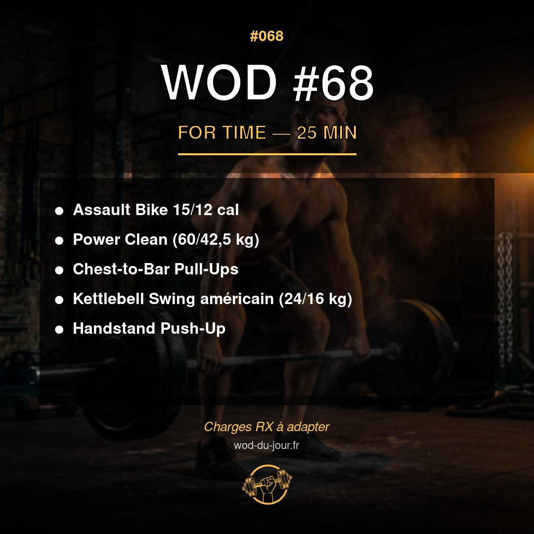 WOD #68 CrossFit — infographie