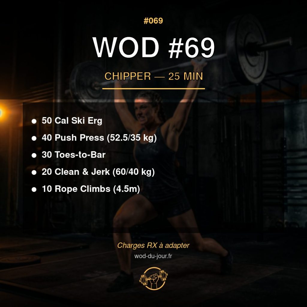 WOD #69 CrossFit — infographie