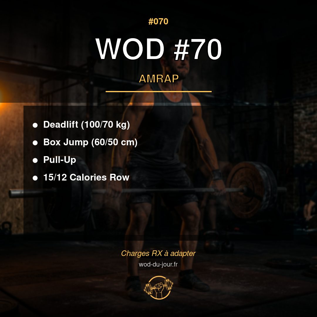 WOD #70 CrossFit — infographie