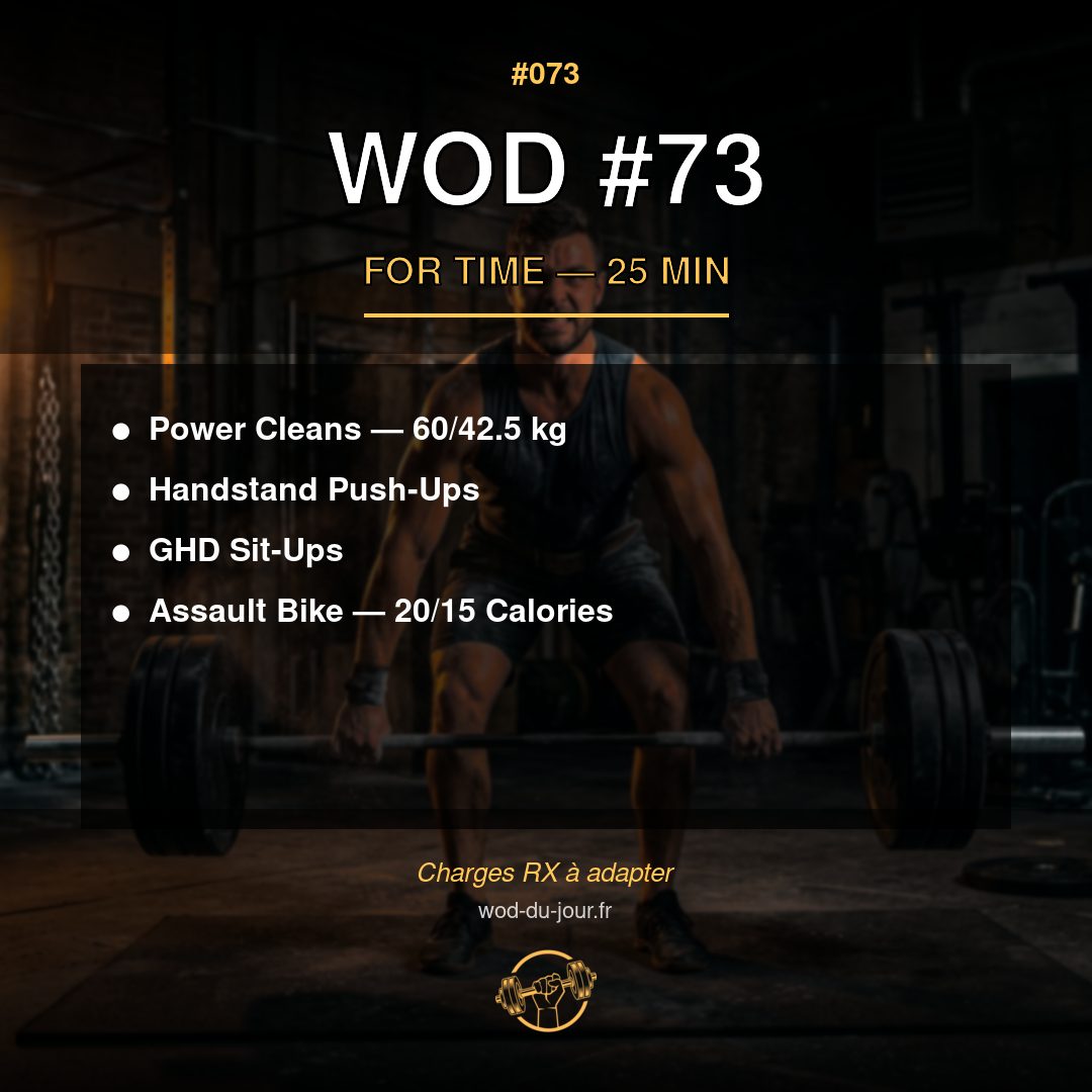 WOD #73 CrossFit — infographie