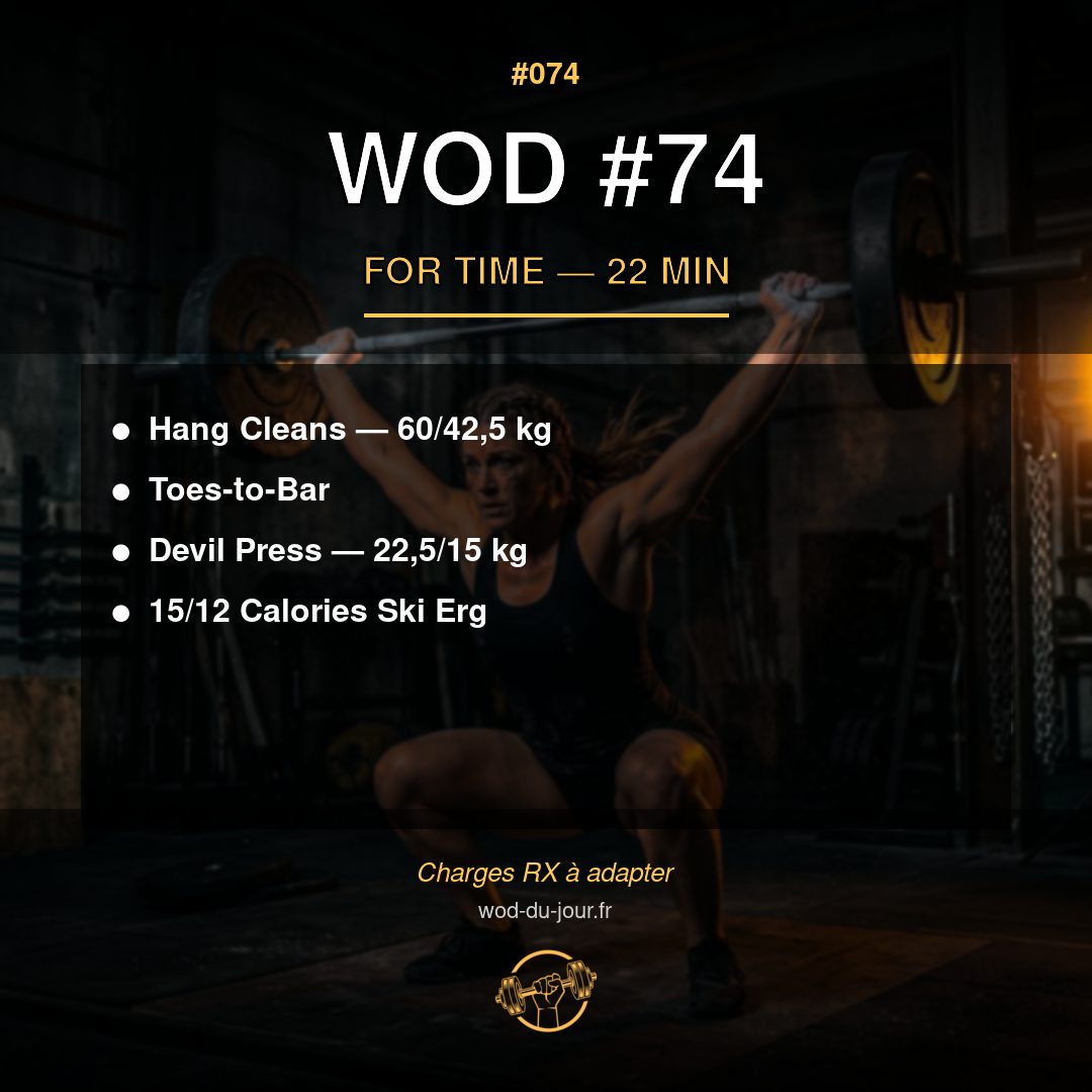 WOD #74 CrossFit — infographie