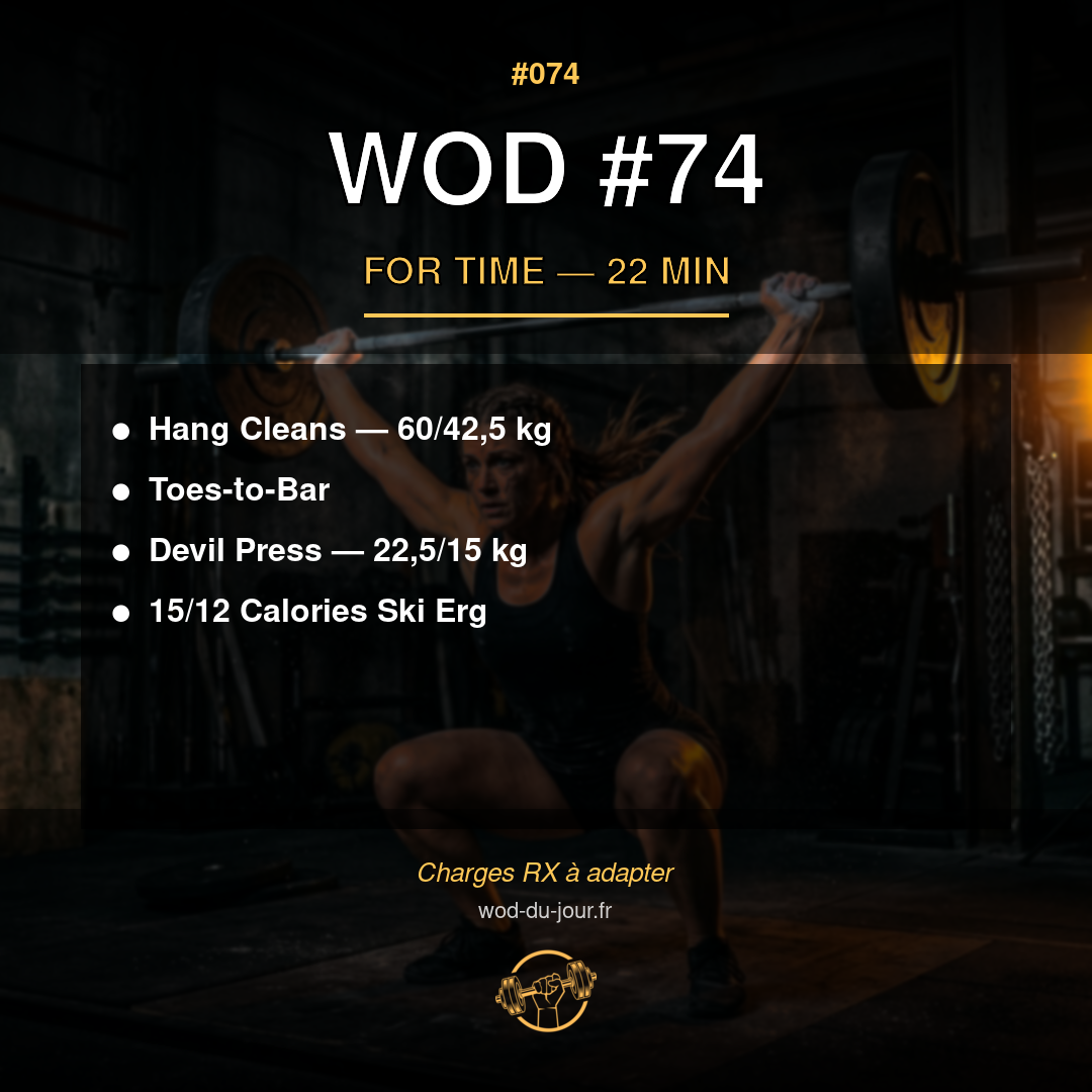 WOD #74 CrossFit — infographie