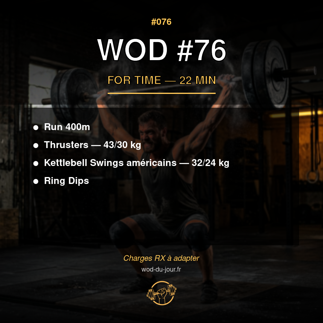 WOD #76 CrossFit — infographie