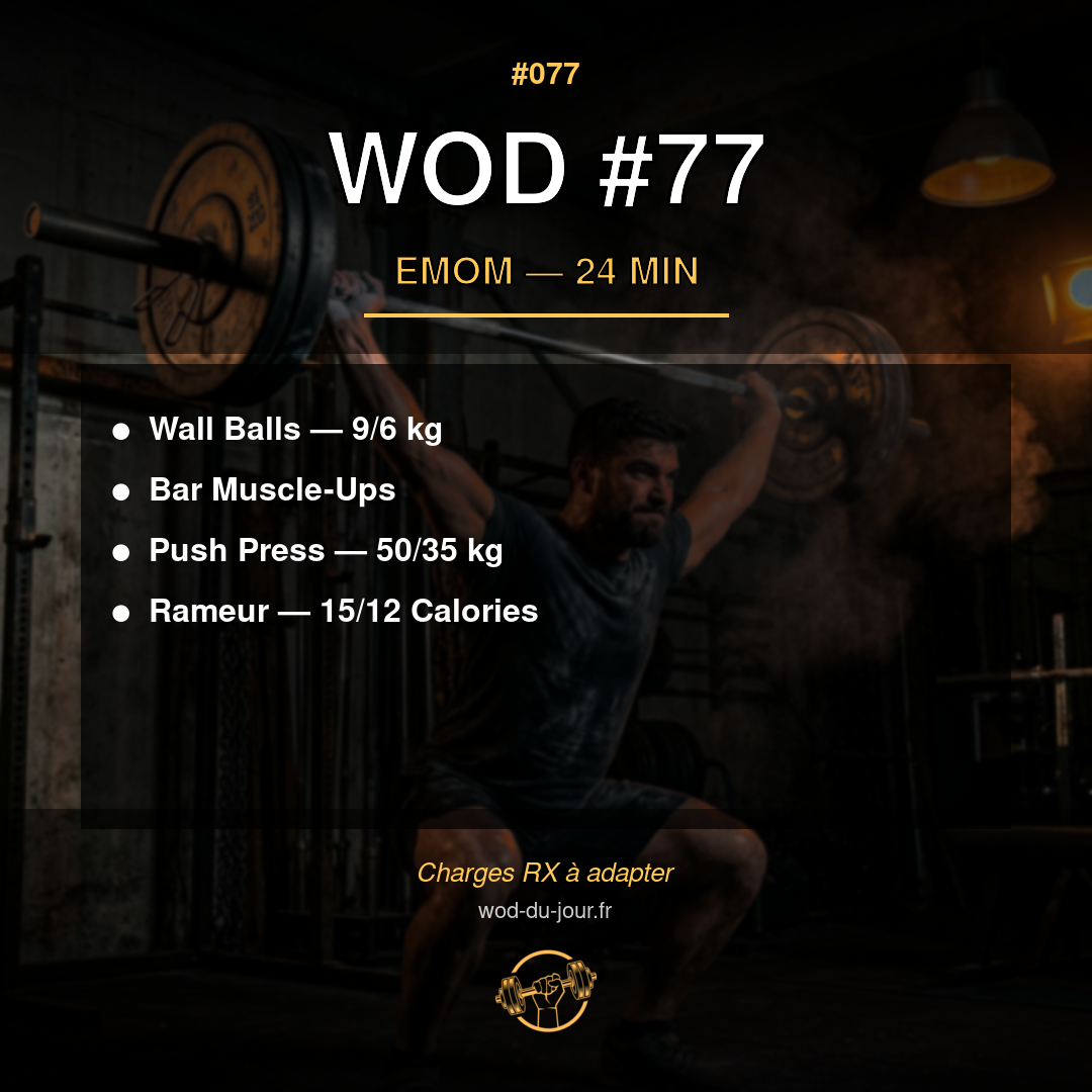 WOD #77 CrossFit — infographie