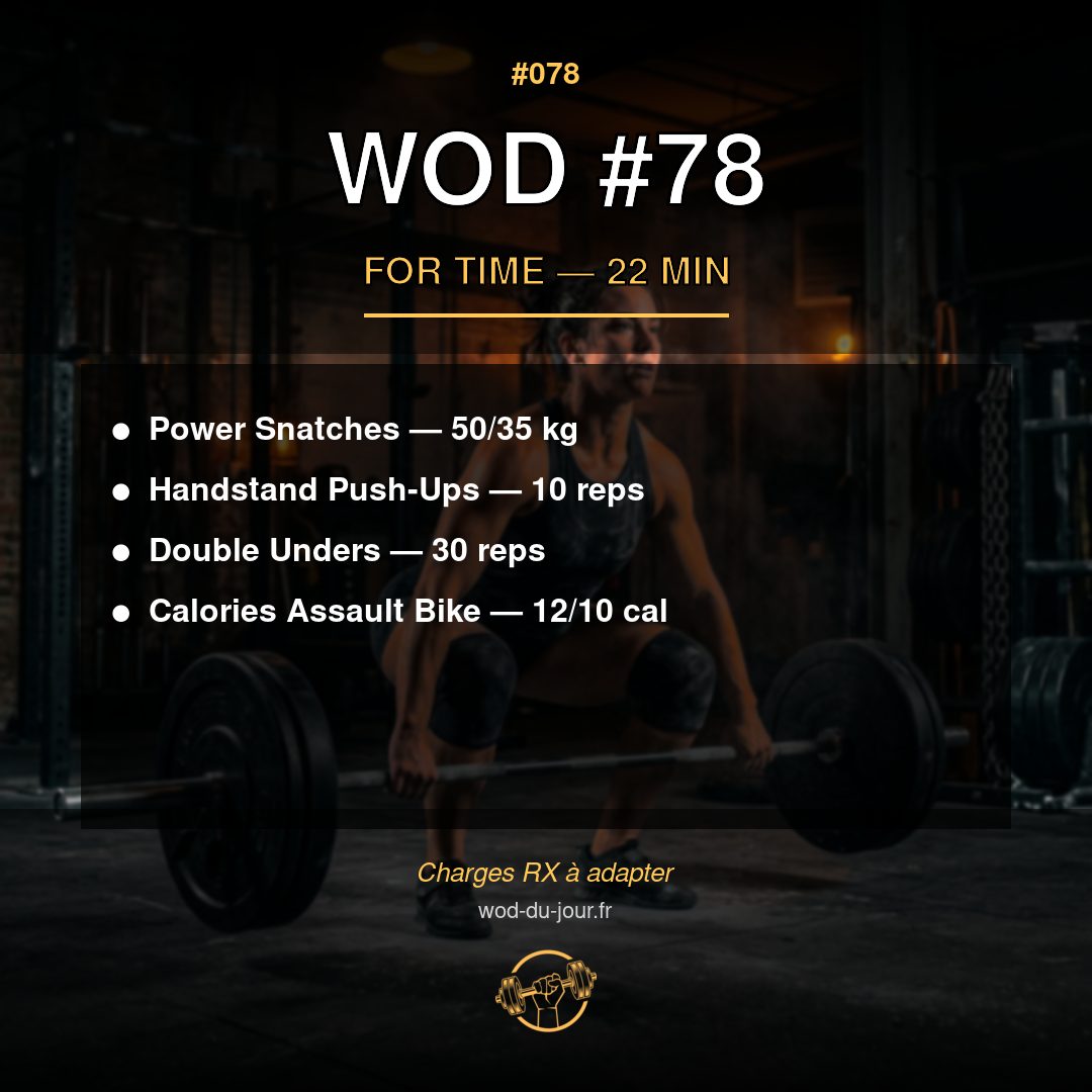 WOD #78 CrossFit — infographie