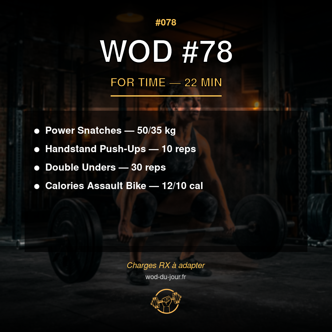 WOD #78 CrossFit — infographie