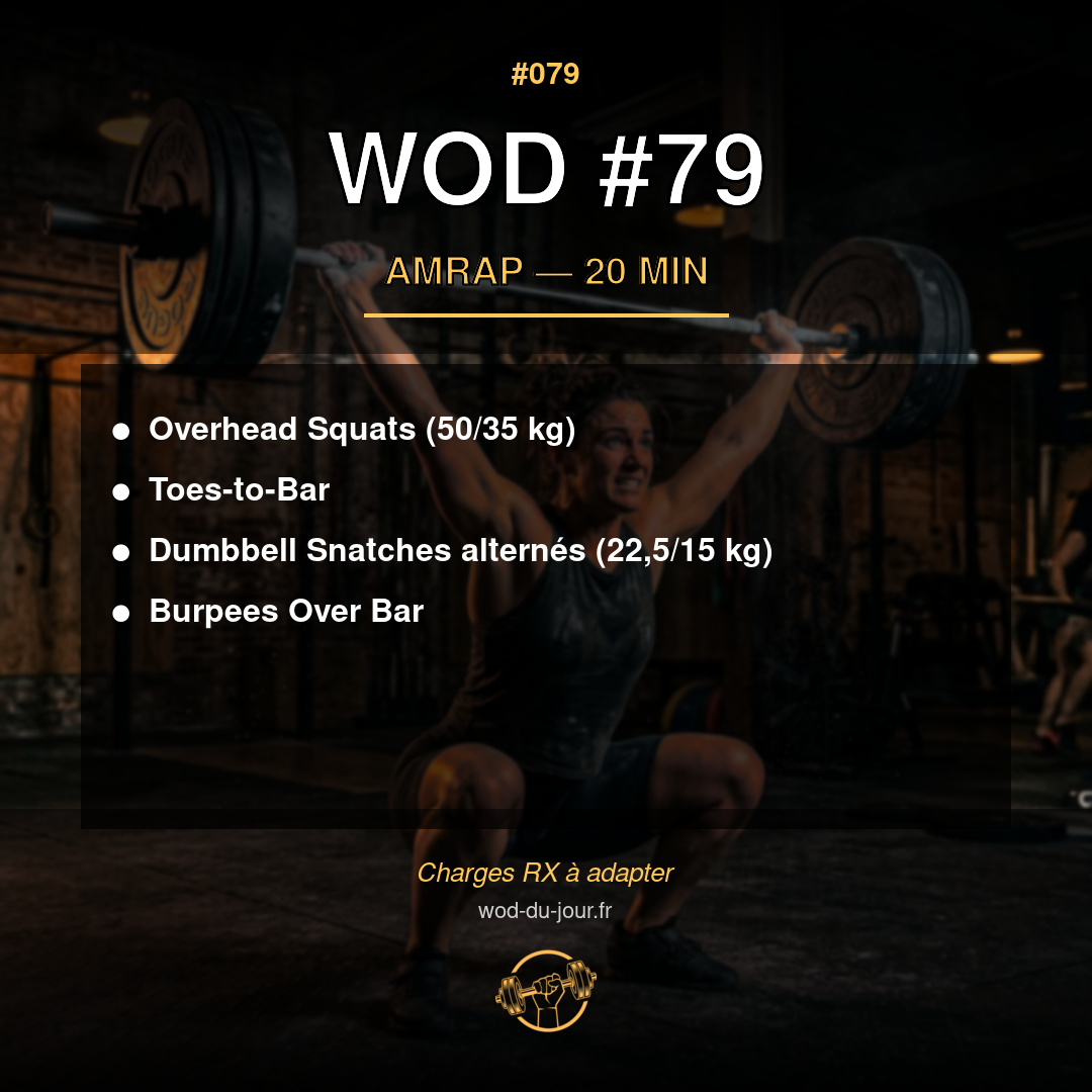 WOD #79 CrossFit — infographie