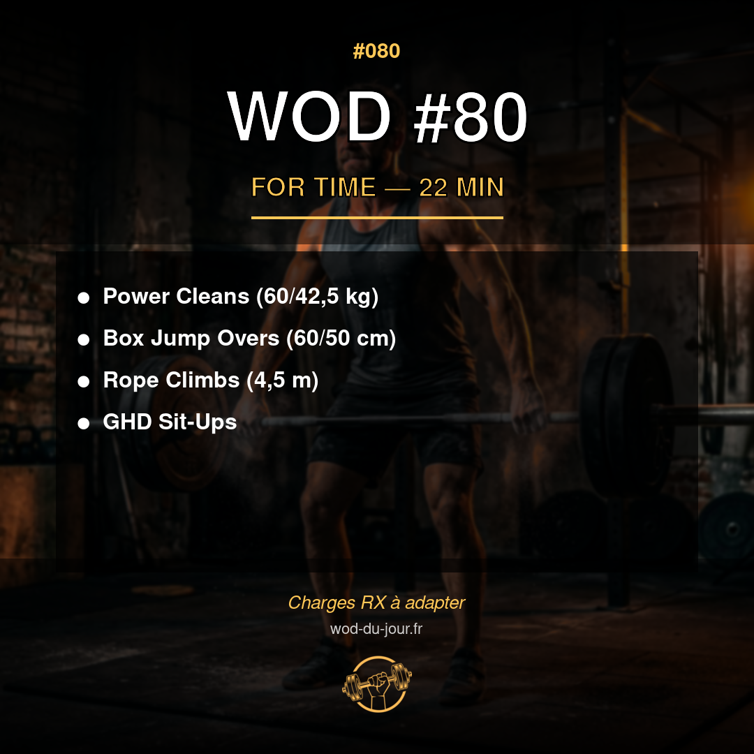 WOD #80 CrossFit — infographie