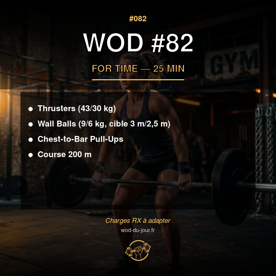 WOD #82 CrossFit — infographie