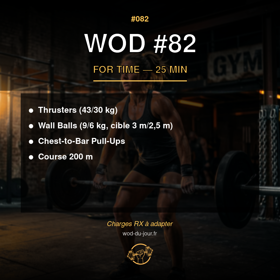 WOD #82 CrossFit — infographie