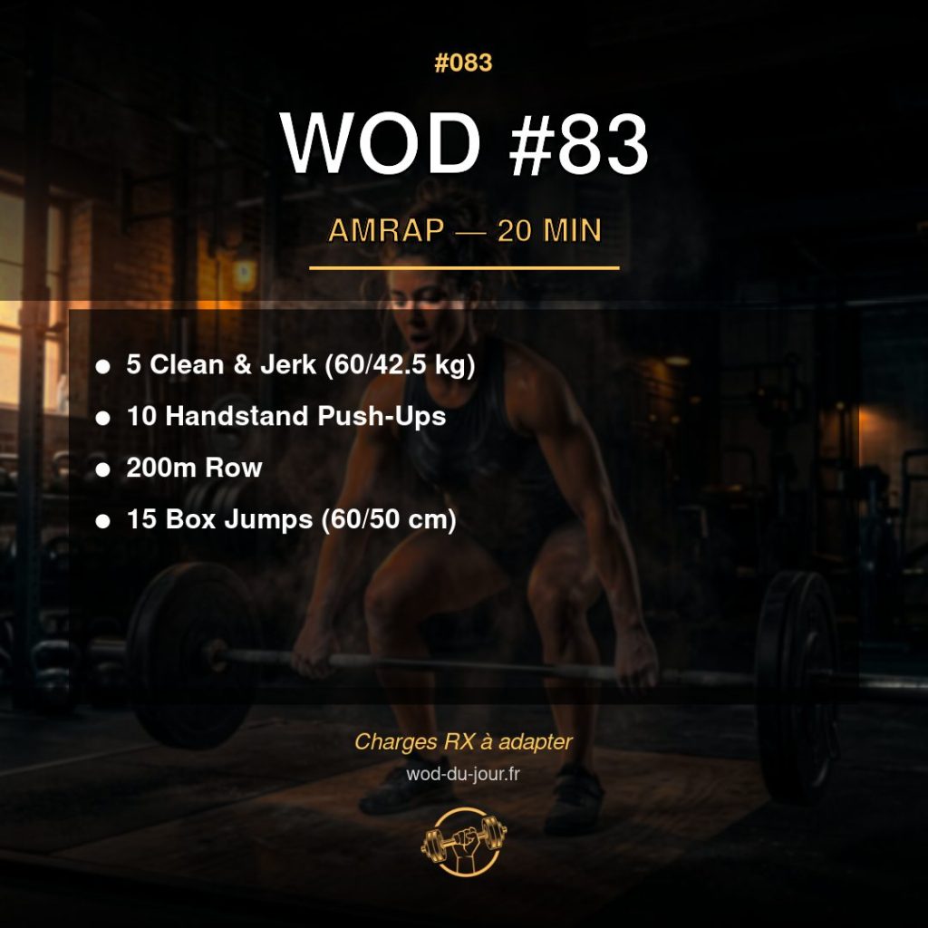 WOD #83 CrossFit — infographie