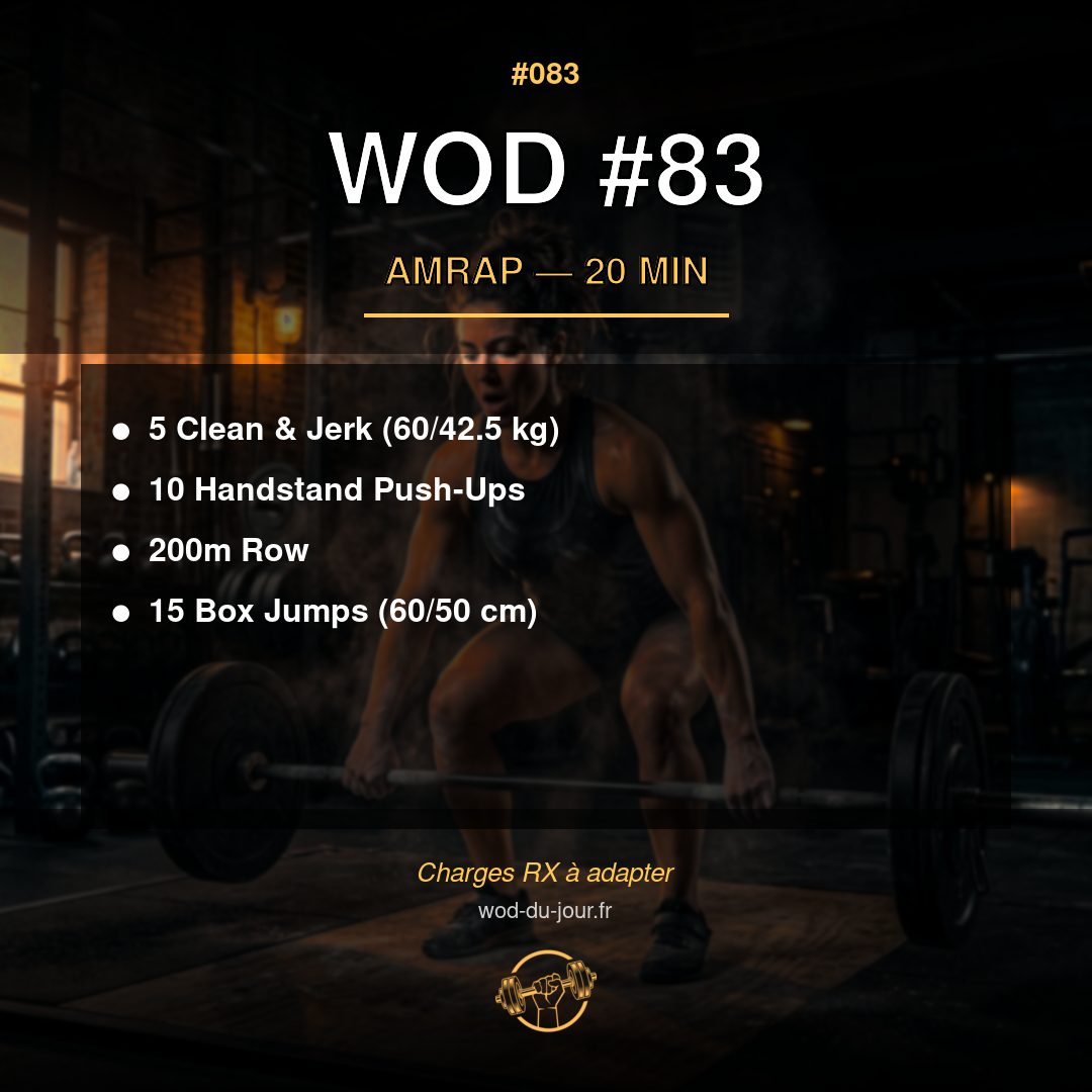 WOD #83 CrossFit — infographie