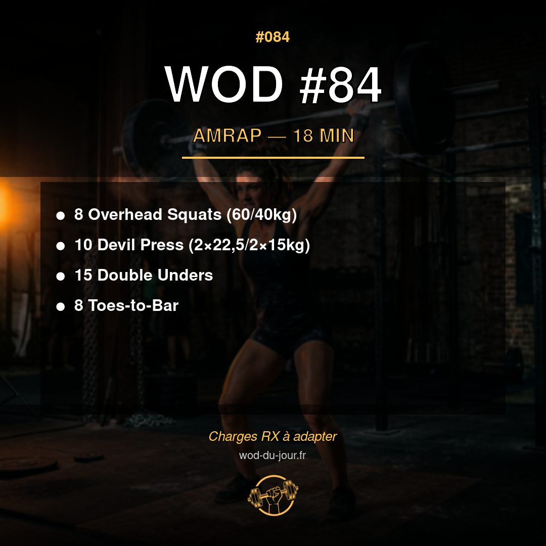 WOD #84 CrossFit — infographie