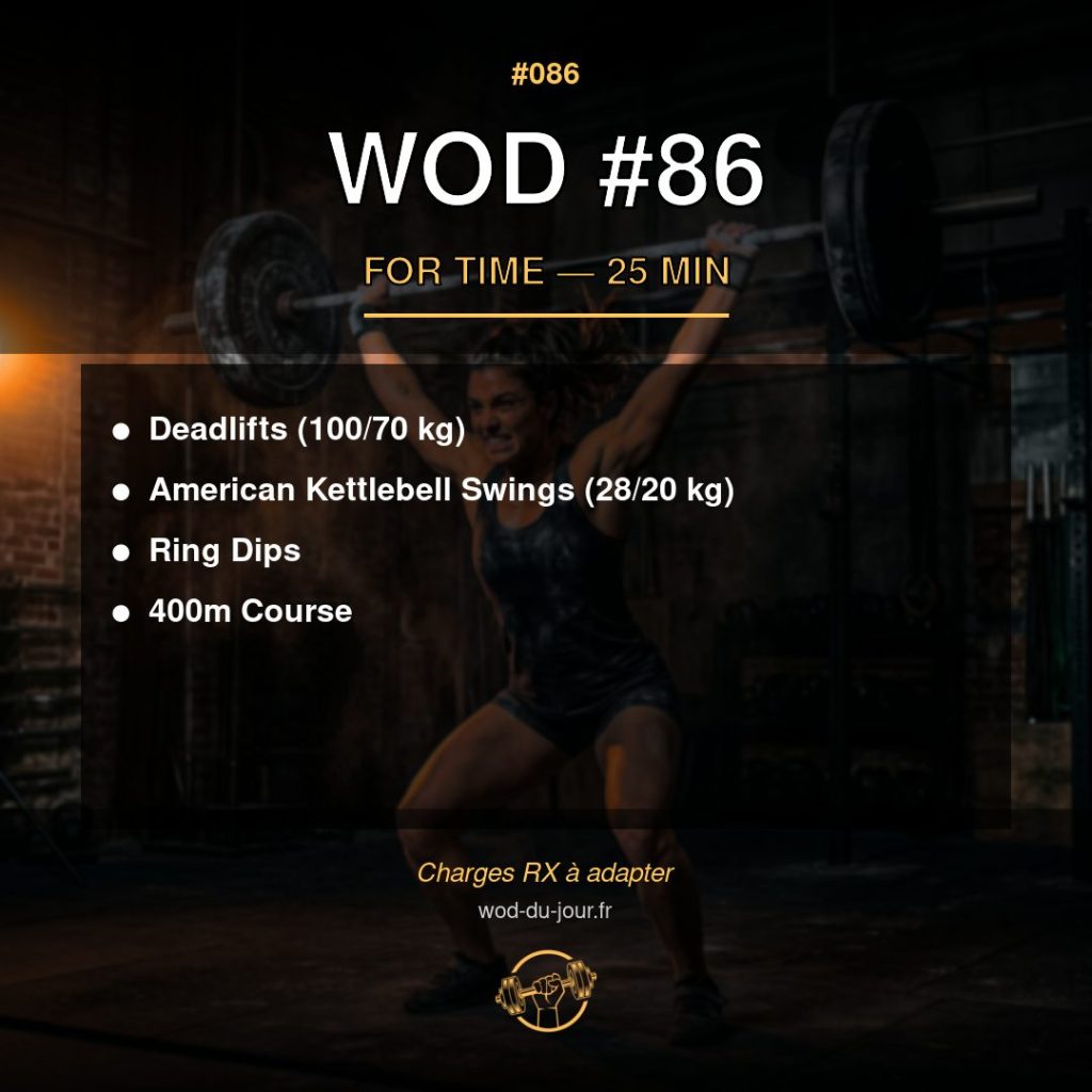WOD #86 CrossFit — infographie