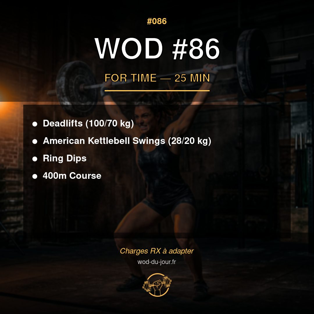 WOD #86 CrossFit — infographie