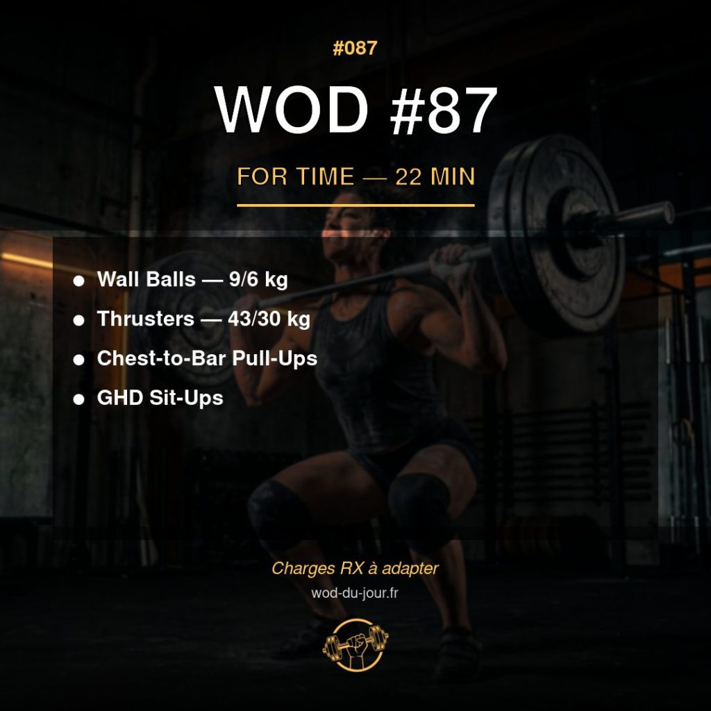 WOD #87 CrossFit — infographie