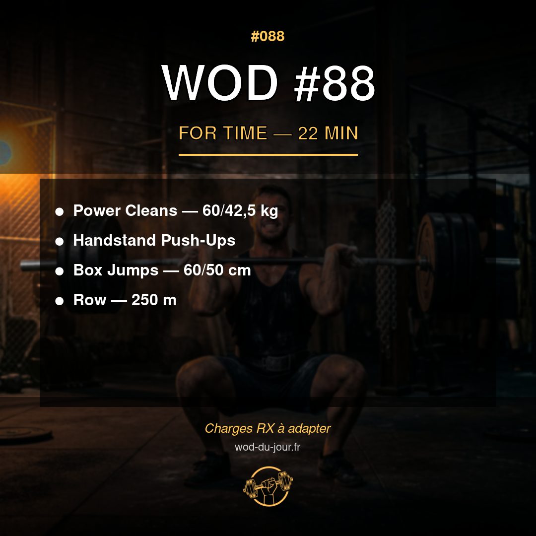 WOD #88 CrossFit — infographie
