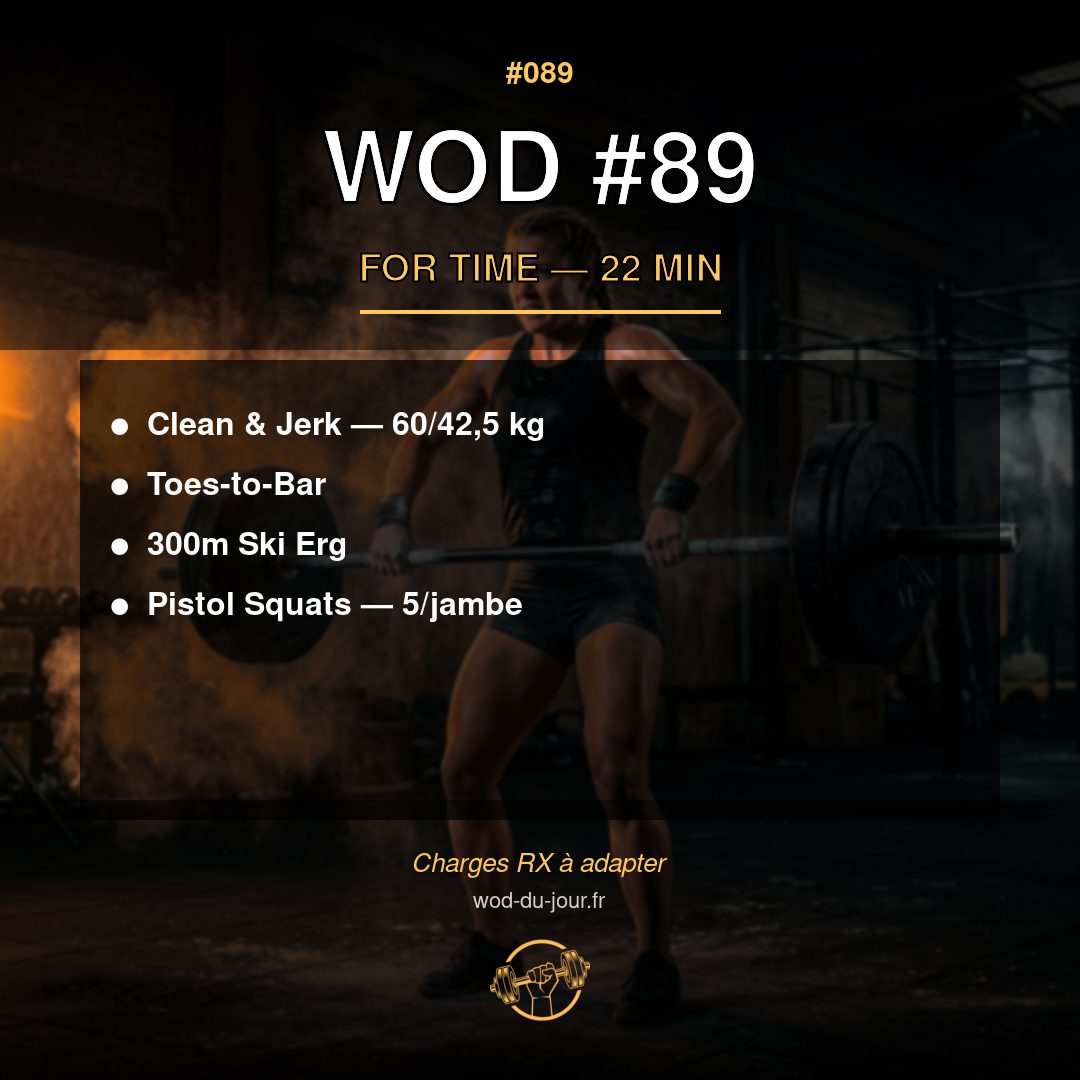 WOD #89 CrossFit — infographie
