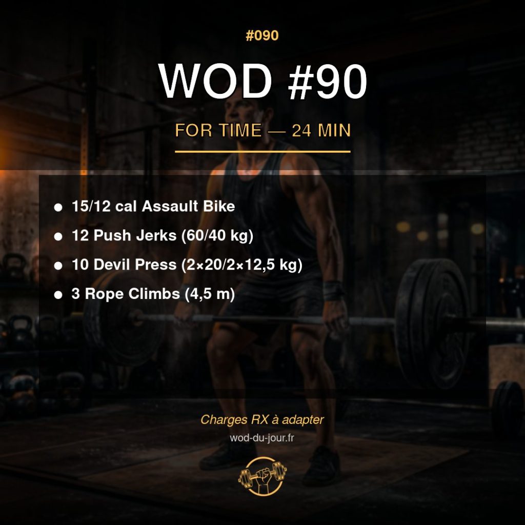 WOD #90 CrossFit — infographie