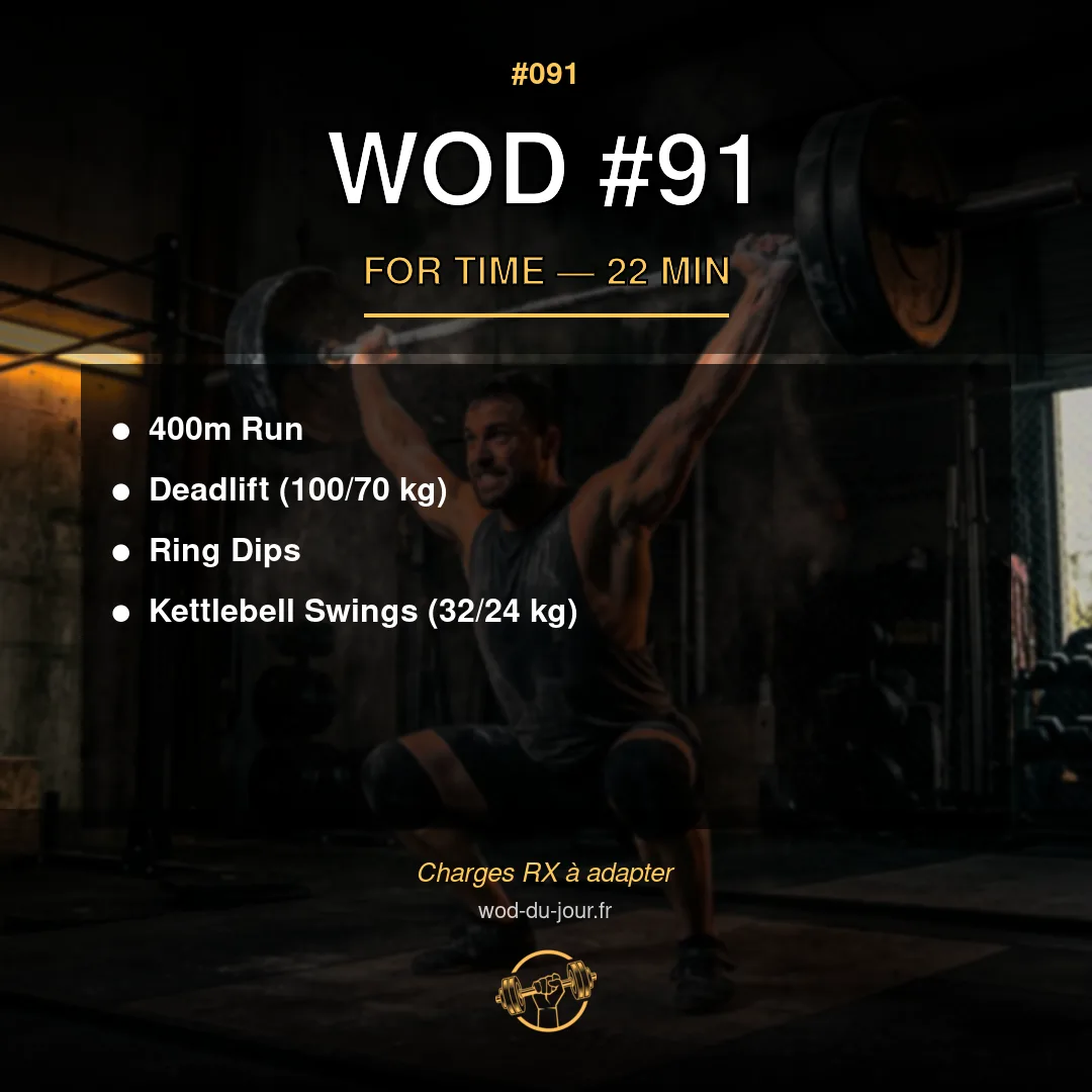 WOD #91 CrossFit — infographie