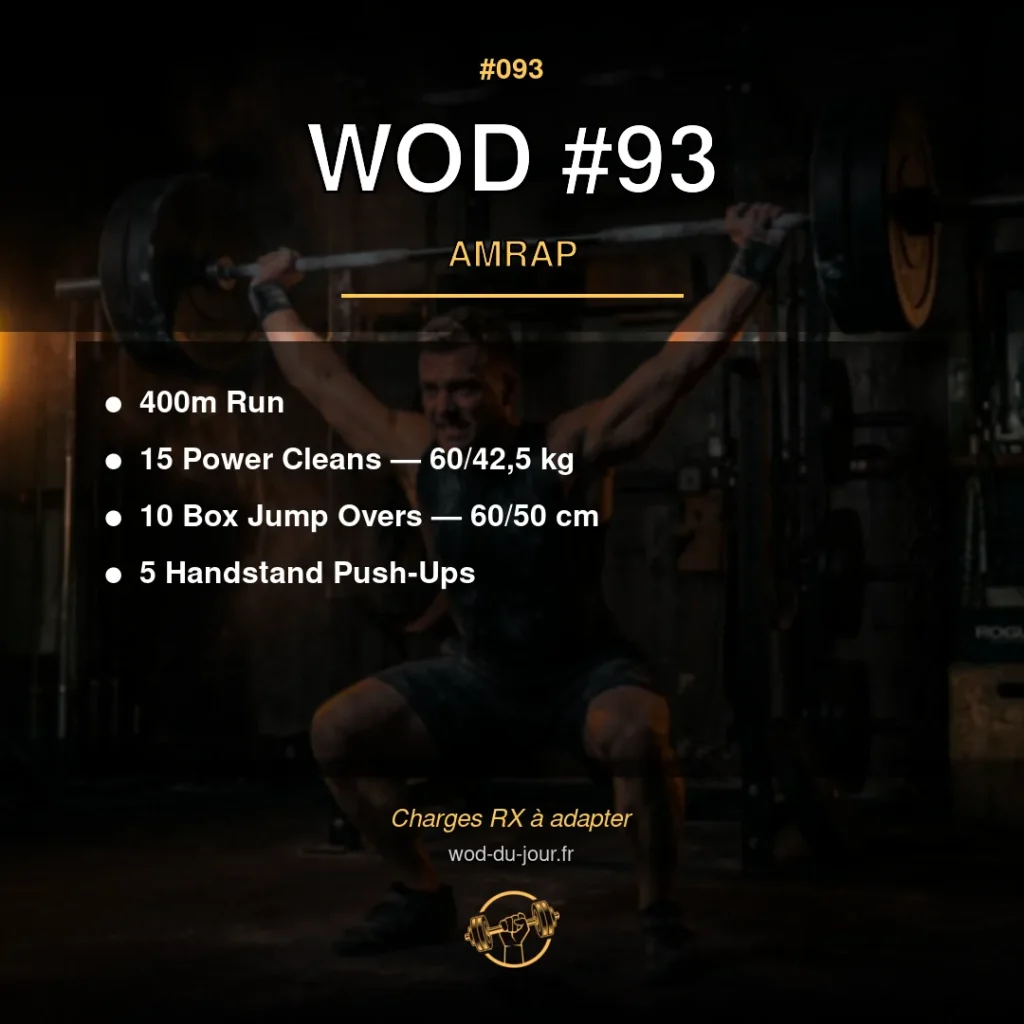WOD #93 CrossFit — infographie
