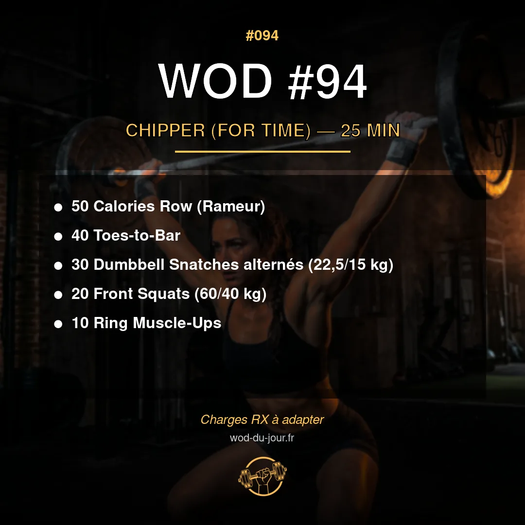 WOD #94 CrossFit — infographie