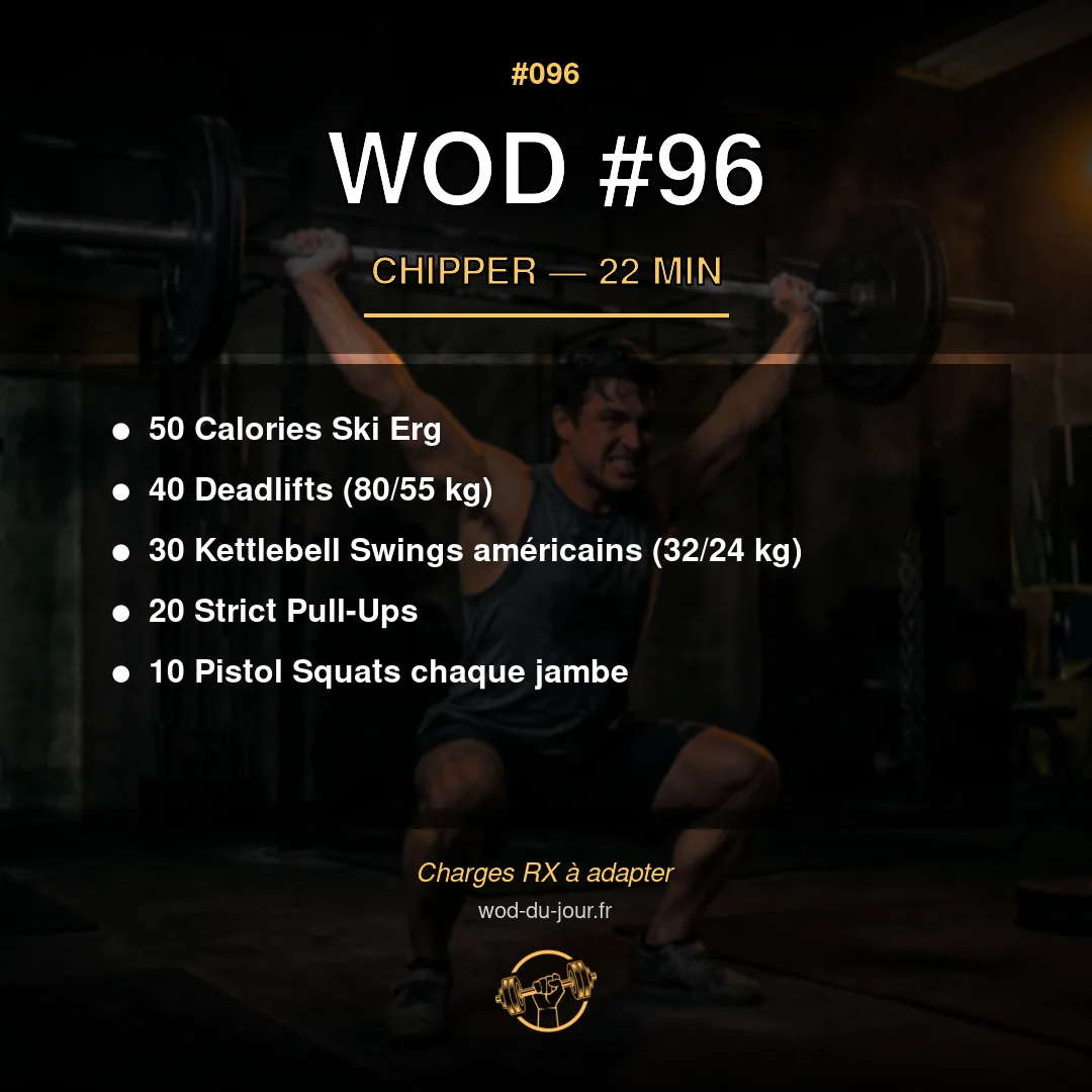 WOD #96 CrossFit — infographie