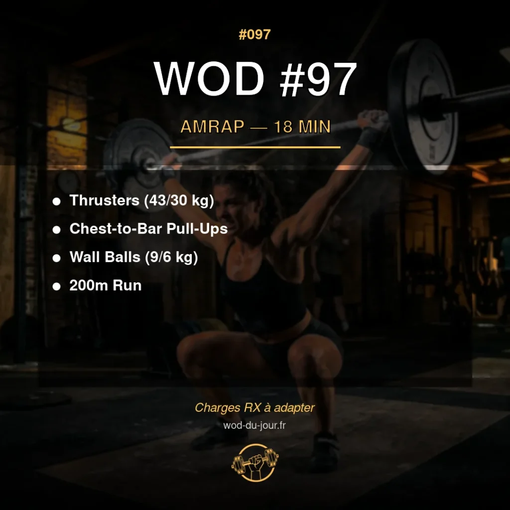 WOD #97 CrossFit — infographie