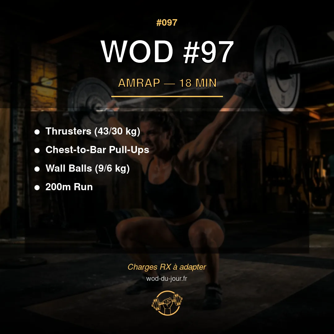 WOD #97 CrossFit — infographie