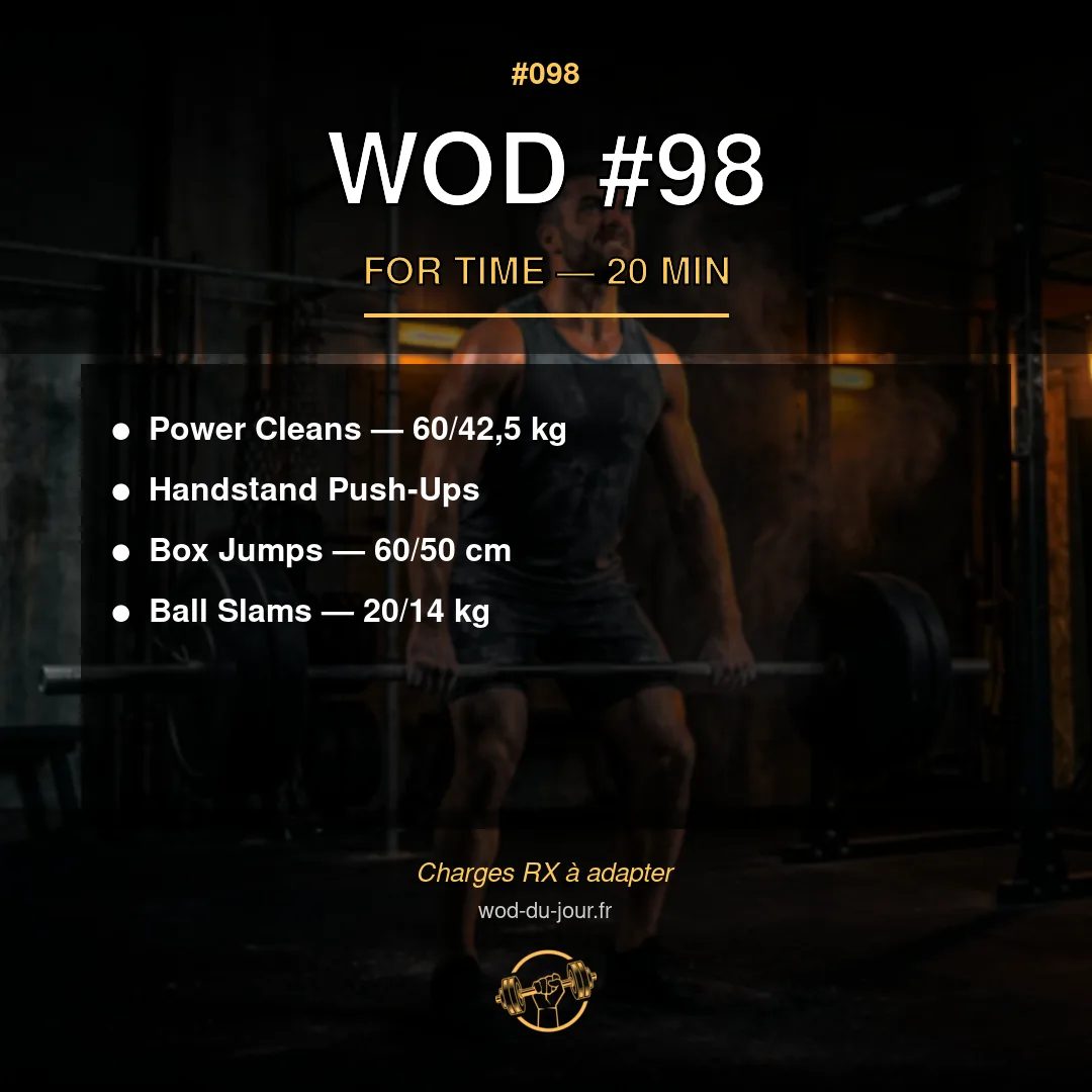 WOD #98 CrossFit — infographie
