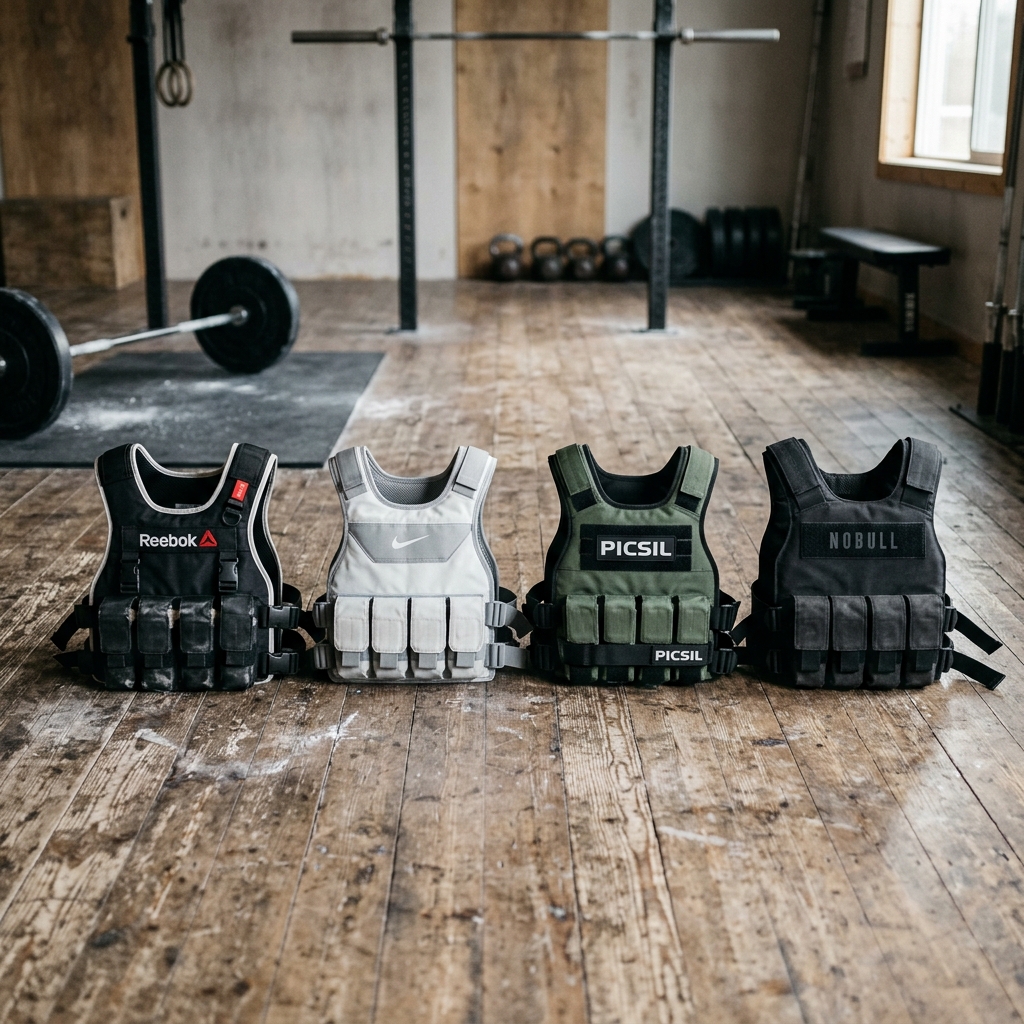 Gilet lesté crossfit : comparatif marques (reebok vs nike vs picsil vs nobull) - illustration