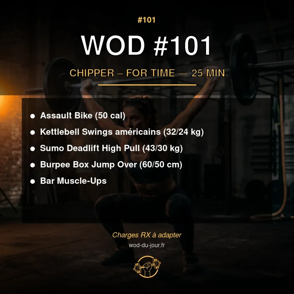WOD #101 CrossFit — infographie