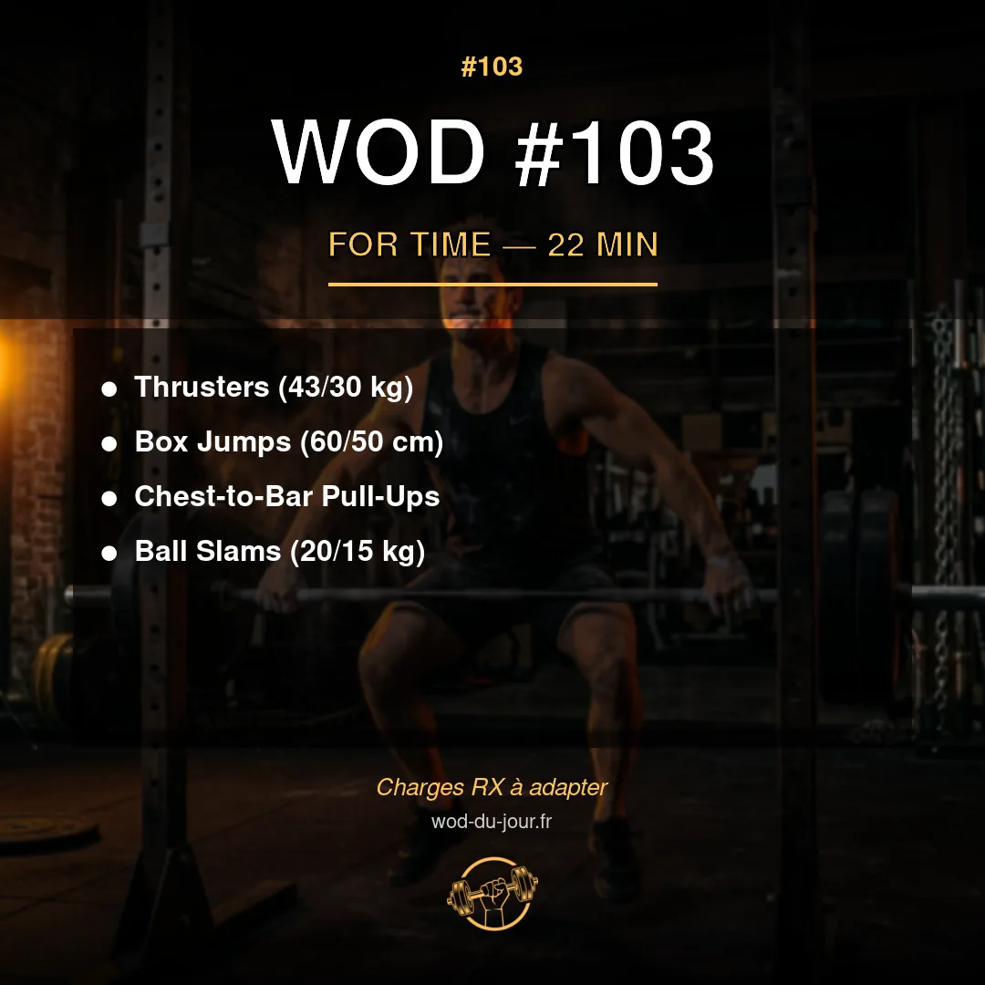 WOD #103 CrossFit — infographie