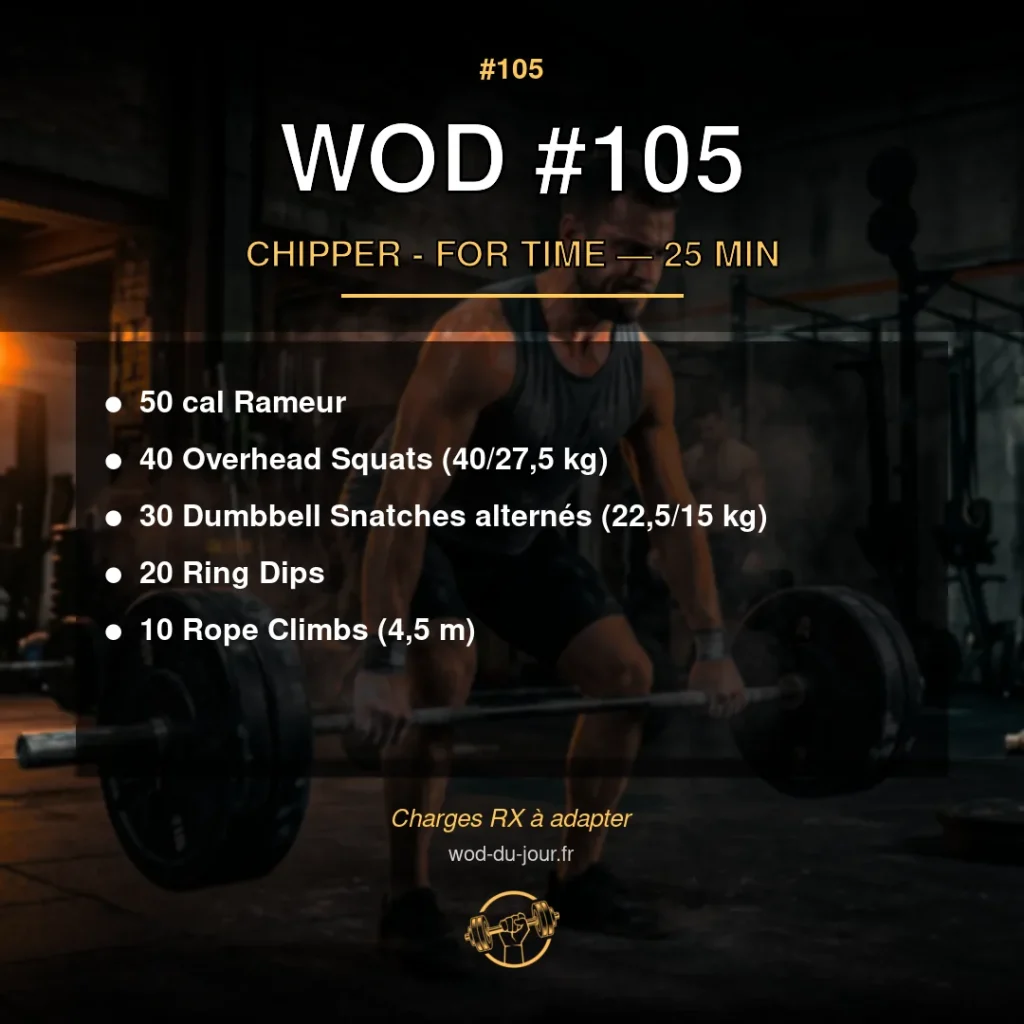WOD #105 CrossFit — infographie