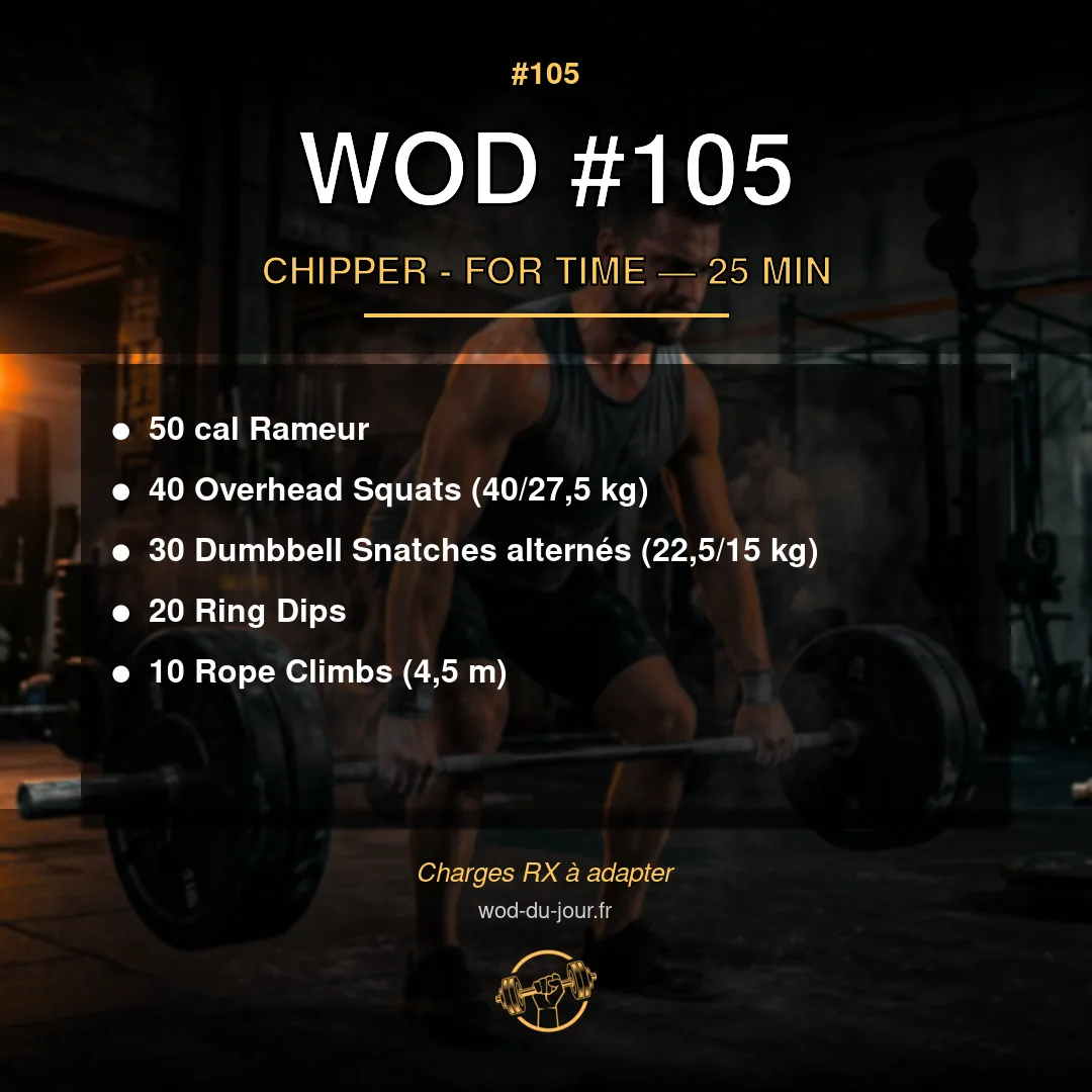 WOD #105 CrossFit — infographie