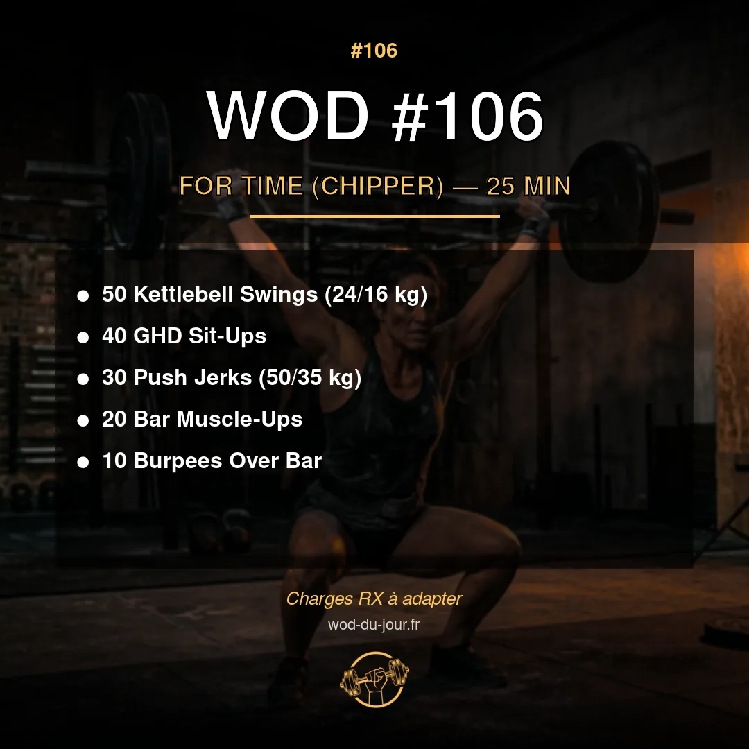 WOD #106 CrossFit — infographie