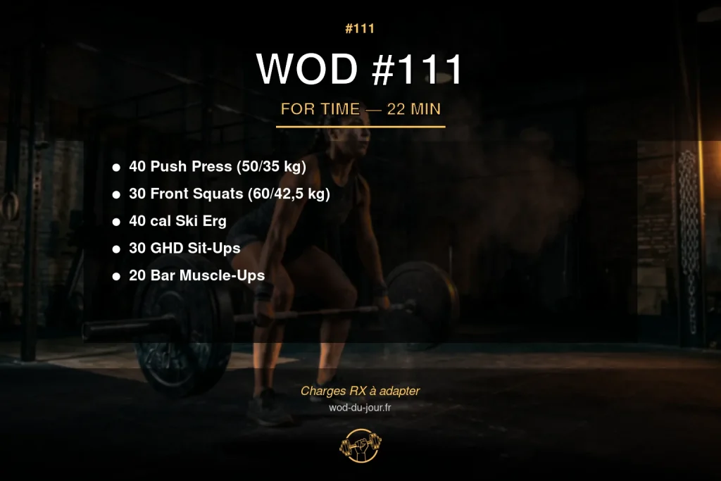 WOD #111 CrossFit — infographie