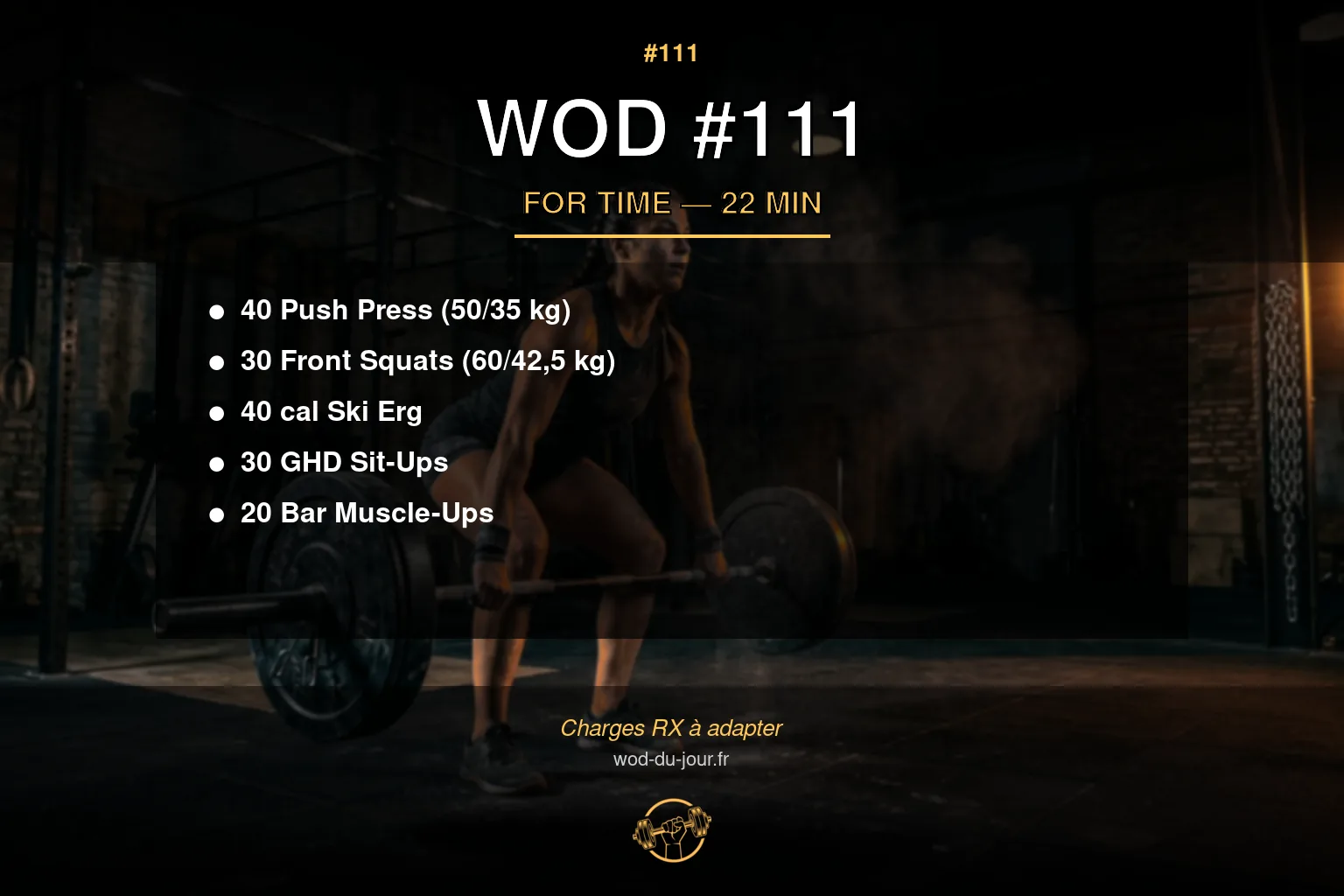 WOD #111 CrossFit — infographie