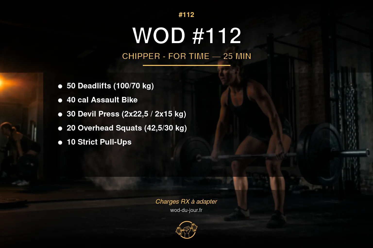 WOD #112 CrossFit — infographie