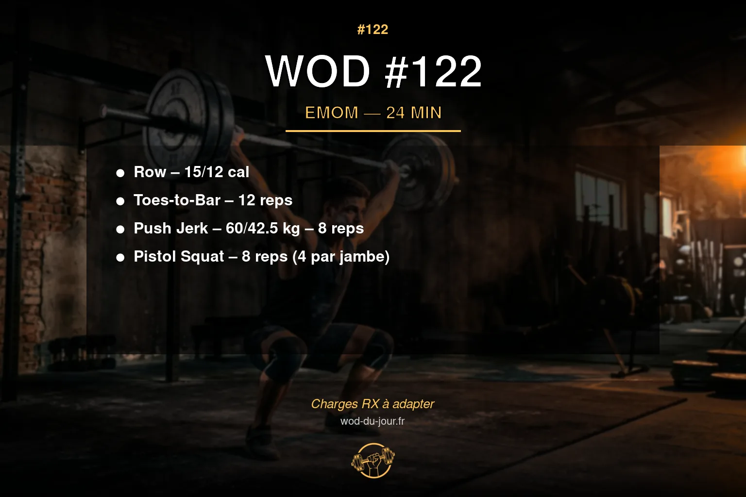 WOD #122 CrossFit — infographie