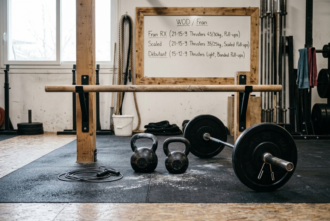 Wod fran crossfit comment scaler versions debutants intermediaire